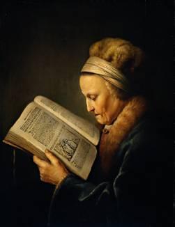 Anciana leyendo de Gerard Dou