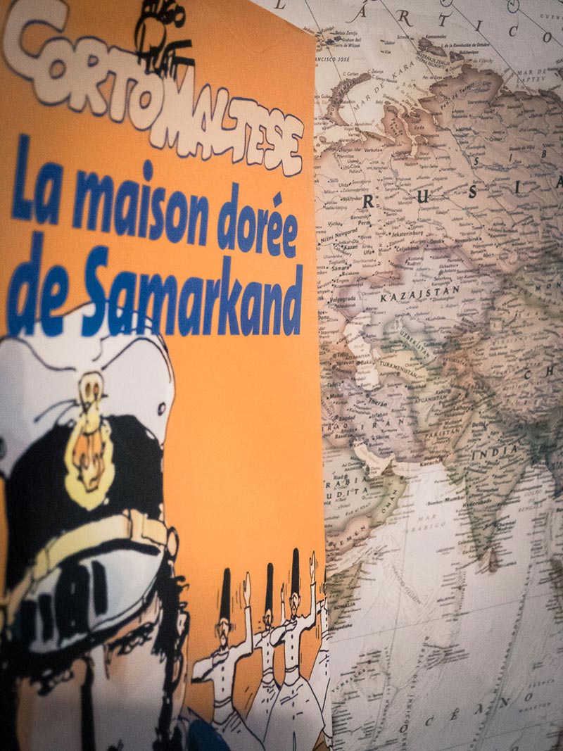 corto maltés y mapa de eurasia